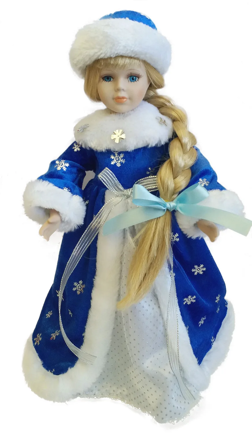 Кукла фарфоровая 30 см Снежная девочка Рождественское украшение для домашнего декора Русские подарки Козетта