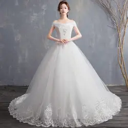 Fansmile новый халат de Mariage 2019 дешевое свадебное платье Китай Vestidos Де Novias Люкс бальное, свадебное платье FSM-626F