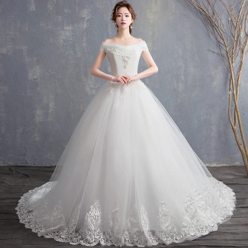 

Fansmile New Robe de Mariage 2019 Cheap Wedding Dress China Vestidos de Novias Bridal Ball Wedding Gown FSM-626F