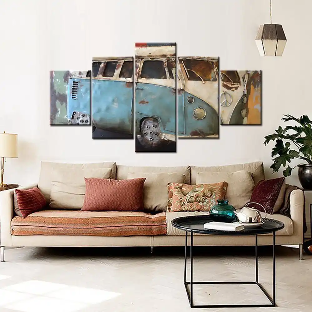 Wall Art Canvas Print Vintage Old Car Picture Painting For Dining Room Office Home Wall Decor Retro Artwork Drop Shipping Custom