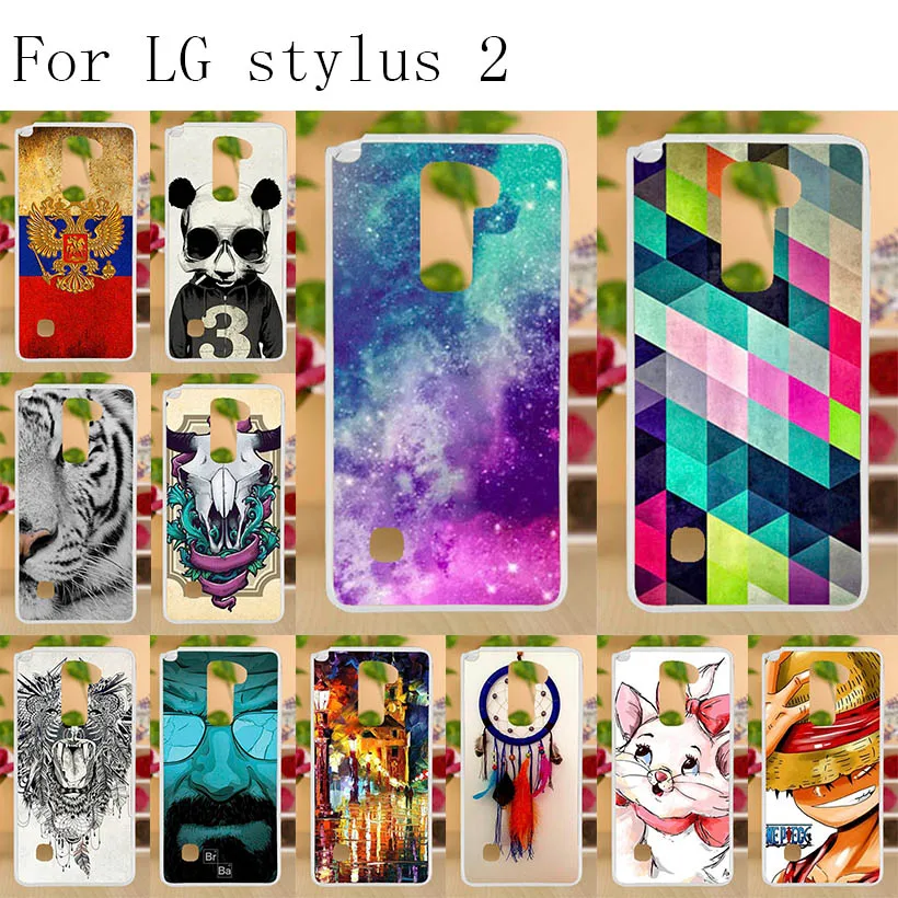 

Anunob Phone Case For LG Stylus 2 Soft Silicone TPU Chic Patterned Painting For LG Stylus 2 Case Cover Bumper Shell Skin Bags