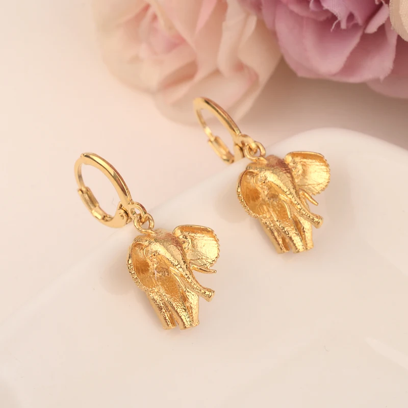 Золотые серьги капельки с сердечками эфиопские/нигерийские/кенийские/Ганские