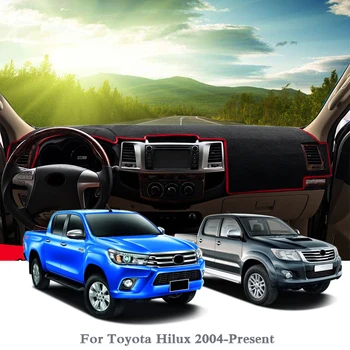 

Car Styling Dashboard Protective Mat Shade Cushion Pad Interior For Toyota Hilux 2004-Present LHD&RHD Internal Car Accessories