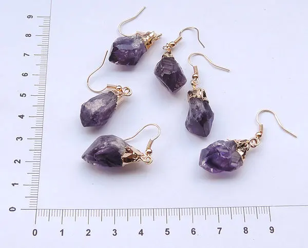

YA0970 Natural Nuggets Point Earring Gold color