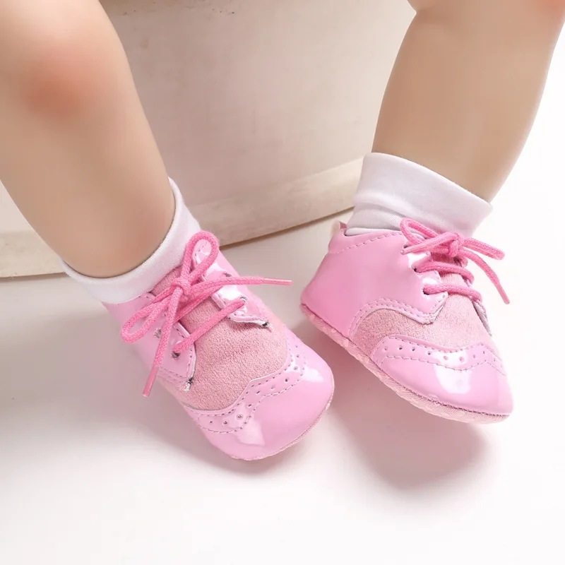 Красивые первые ходунки для новорожденных мальчиков и девочек, детские мокасины для младенцев из кожи ПУ, Детские ботиночки для кроватки - Цвет: as picture