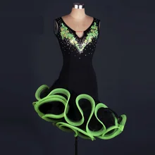 Платье для латинских танцев для женщин/девочек на продажу ча-ча/Румба/Самба/бальные танцы одежда для фитнеса женский/детский танцевальный костюм