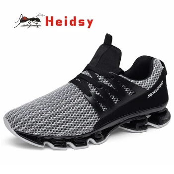 

Heidsy 2019 New Fashion Mens Damping Sneaker Shoes Wearable Breathable Casual Lightweight Rubber Mens Shoes Zapatos De Hombre