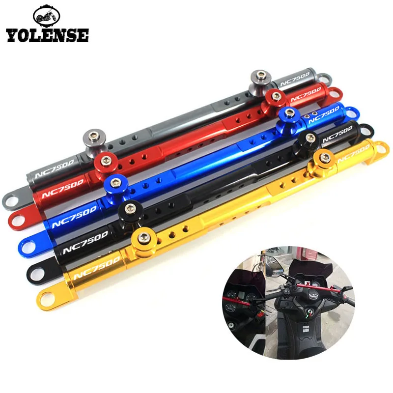 

For HONDA NC750D NC 750D Motorcycle Accessories CNC Aluminum Mutifunctional Cross Bar Steering Damper balance lever