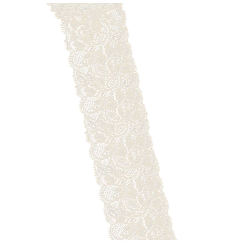 

Hot Floral Flower Stretch Lace Trim Ribbon Sewing Dress Skirt Handicrafts Decoration Color:Beige