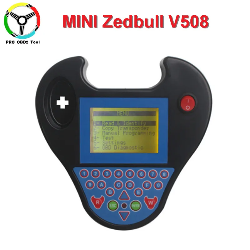 Новые Смарт Zed-Bull MINI Авто ключевой программист небольшой zed-бык транспондер ключ Мини ZEDBULL Multi-Язык диагностический инструмент - Цвет: Черный