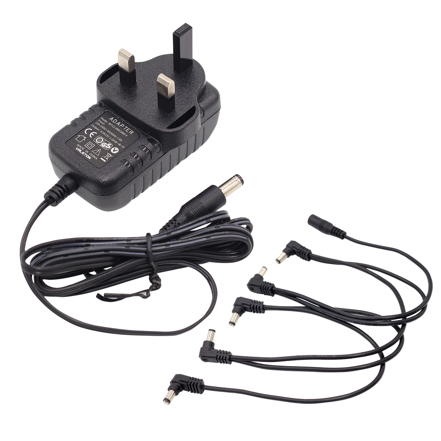 Guitar Effect Pedal 9V AC Power Supply Adapter with United Kingdom UK