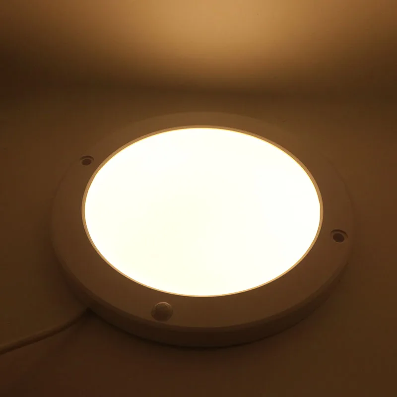 SZYOUMY 110 В 15 Вт 220 в 18 Вт PIR сенсор + панель управления светом круглый светодиодный светильник теплый белый цвет лампы для столовой