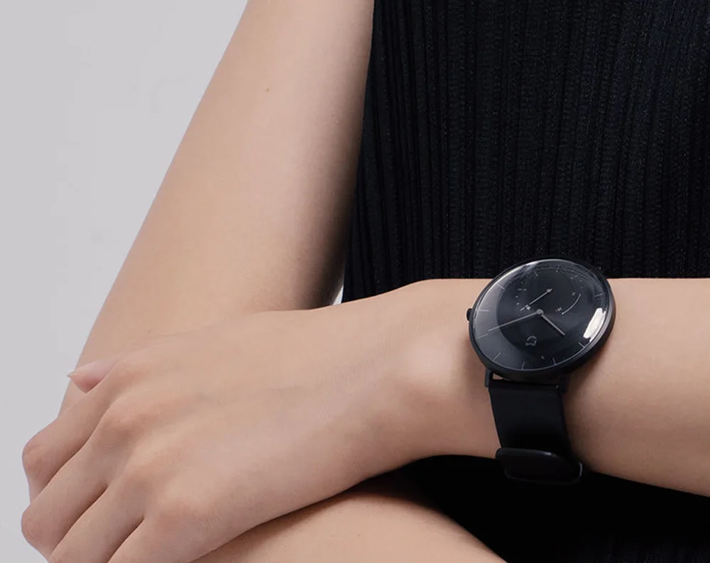 Xiaomi Mijia кварцевые Смарт-часы 3ATM водостойкий шагомер чехол из нержавеющей стали умные вибрационные водонепроницаемые часы подарок