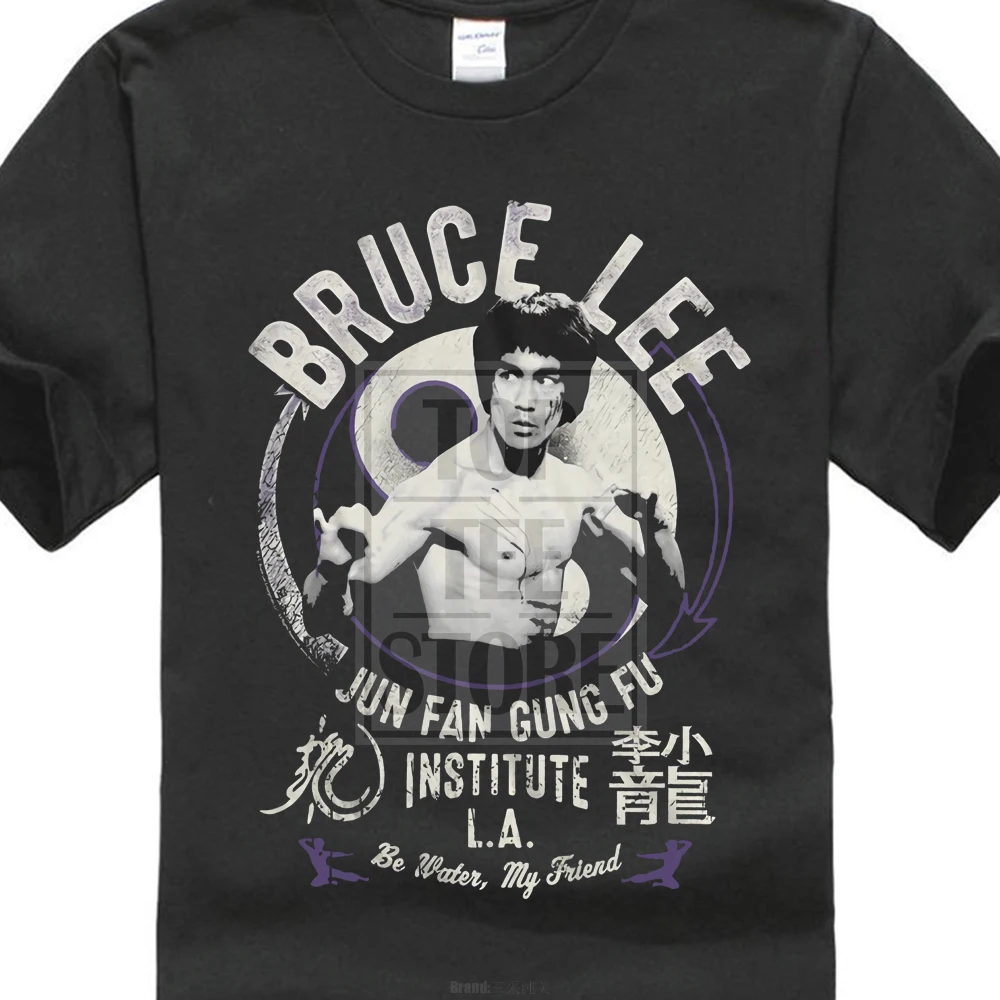 

Bruce Lee Mens New T Shirt Sizes Sm 4Xl Junfangungfu In 100% Black Cotton Tee