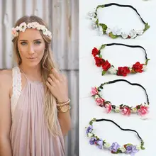 Модная женская цветочная головка для девочек, эластичная резинка для волос, Свадебный ободок вечерние леверт, Прямая поставка, Y622