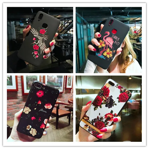 

Xiaomi mi9 Case silicone 3d relief luxury soft tpu Painted phone case for xiaomi mi9 mi9 se mi8 8se 8pro cover fundas coque