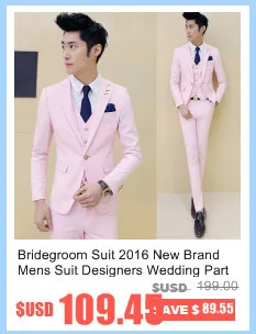 Костюм жениха, брендовый мужской костюм, дизайнерский, для свадьбы, вечеринки, события, однотонный, зеленый, розовый, 10 цветов, приталенный, для выпускного, костюм из 3 предметов