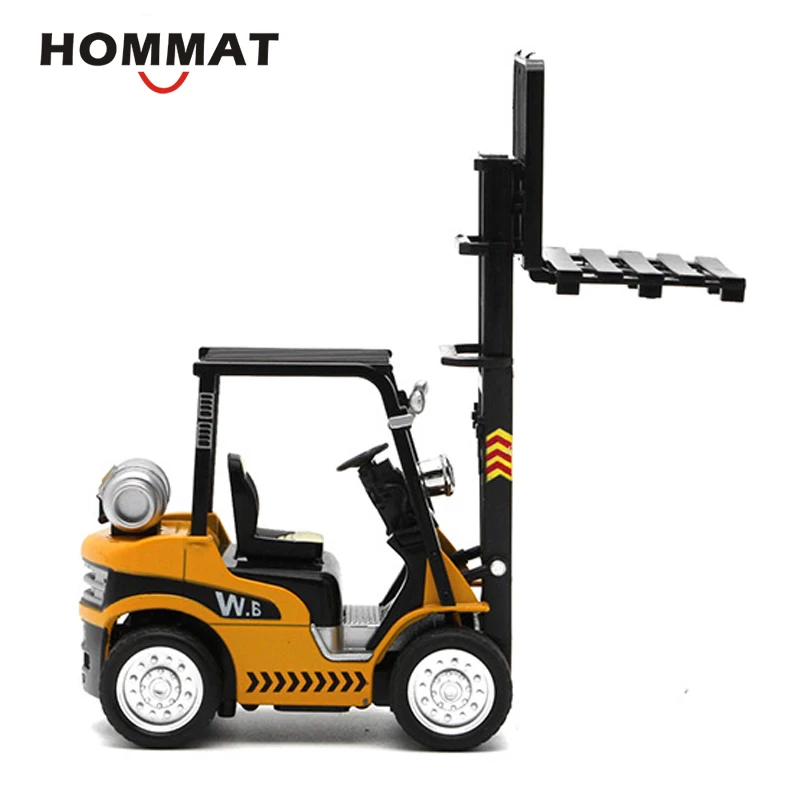 HOMMAT имитация 1:24 Fork Lift Truck с крючком конструкция из сплава литая модель
