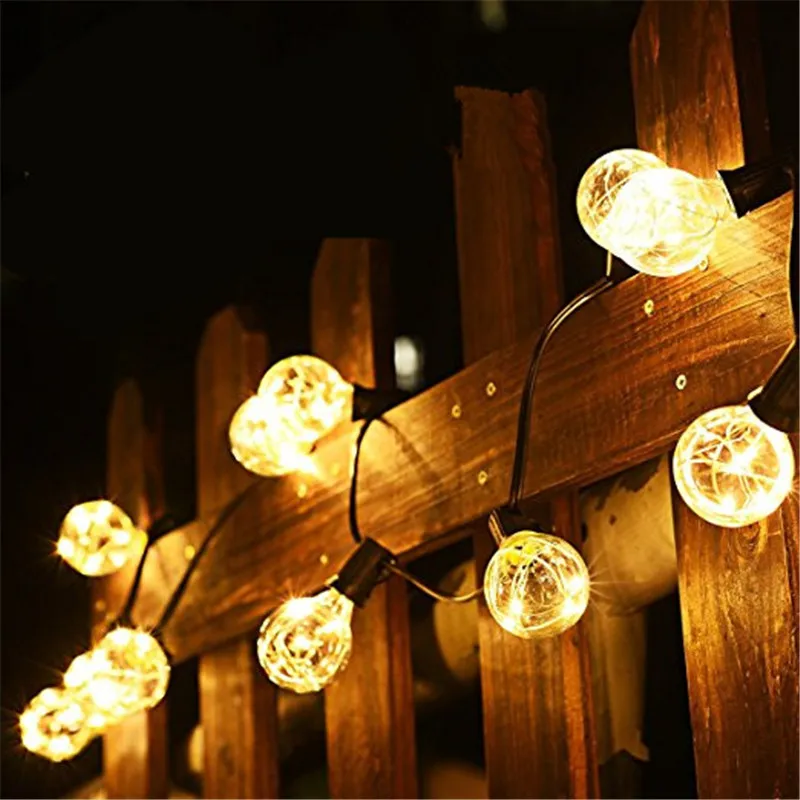 

1x G40 Christmas Lights ,Globe String Light 25LED Bulb Outdoor Decorative String Lights for Garden, Patios,Home Decor , Wedding