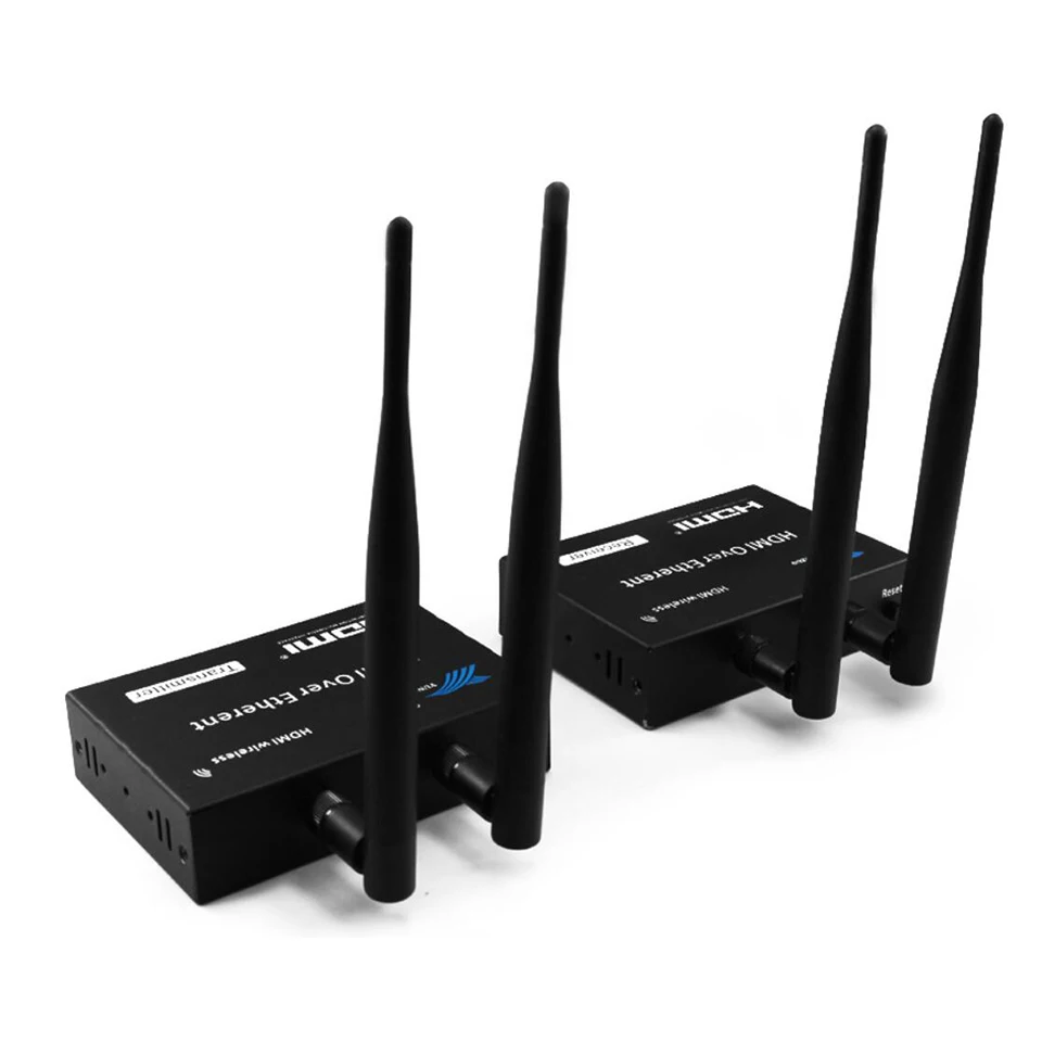  200M Wireless Extender 2.4GHz/5GHz HD 1080P HDMI 1.3 HDMI Extender Transmitter Receiver WIFI HDMI E