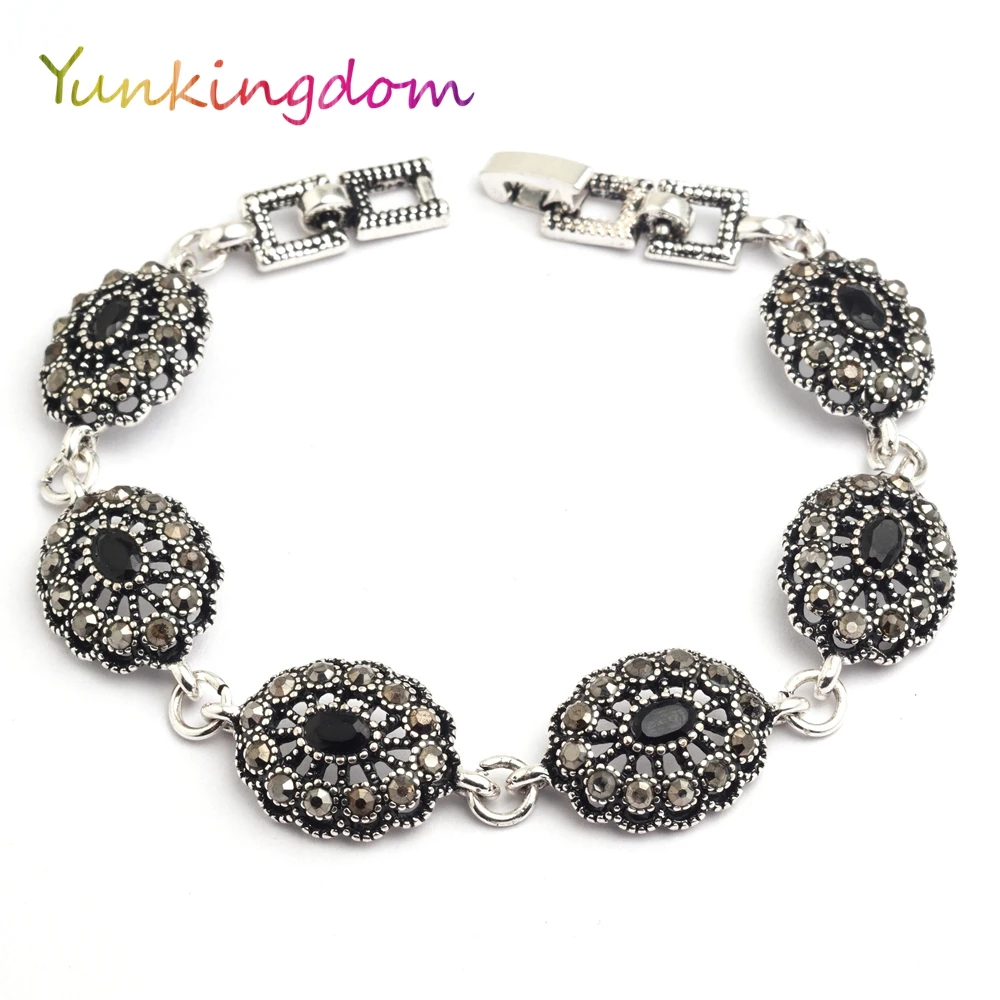 Yunkingdom этнические стильные винтажные ювелирные изделия белые и золотые браслеты
