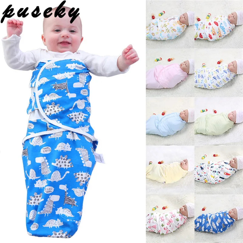 Подгузник Puseky, похожий на Swaddleme, органический хлопок, для новорожденных, тонкий детский конверт для пеленания, Пеленальный мешок для сна