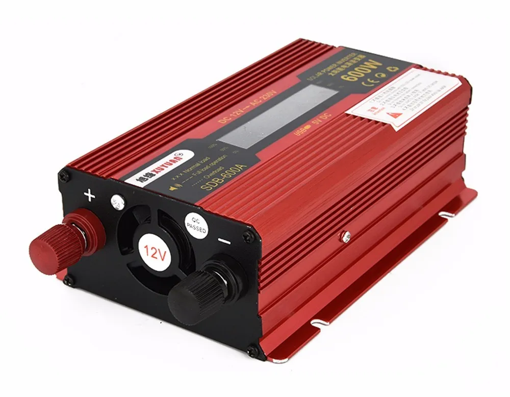 600W DC 12V to AC 230V Solar Power Inverter Car Automotive Power Converter