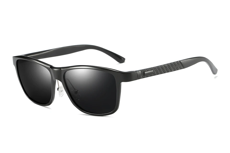 ELITERA фирменный дизайн поляризованные солнцезащитные очки для мужчин из алюминия и магния мужские солнцезащитные очки модные квадратные дорожные очки для вождения - Цвет линз: black gray