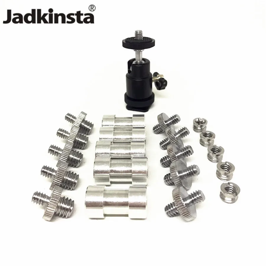 Jadkinsta винтовой адаптер для камеры 1/4 &quot3/8&quot конвертер резьбовые винты &quotголовка