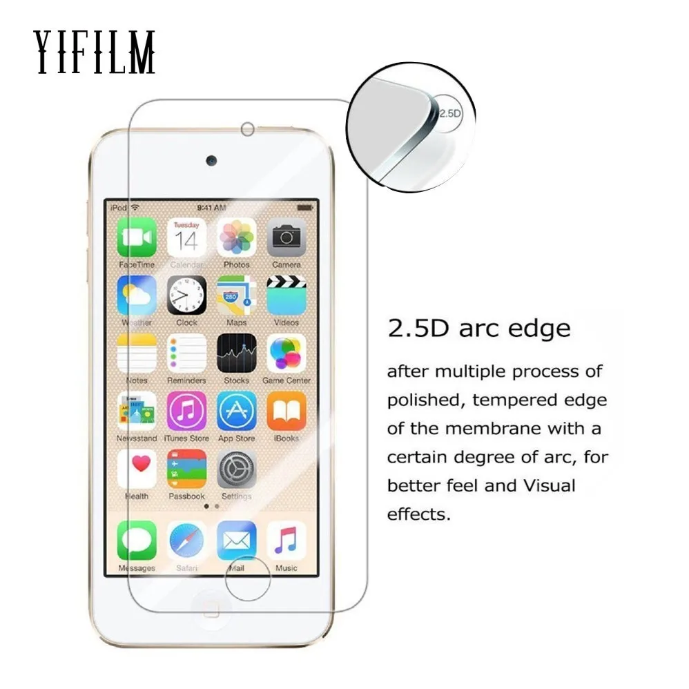 Прозрачная Задняя накладка чехла из ТПУ для Apple iPod Touch 5 6 7 поколения 9H 0 3 мм 2.5D