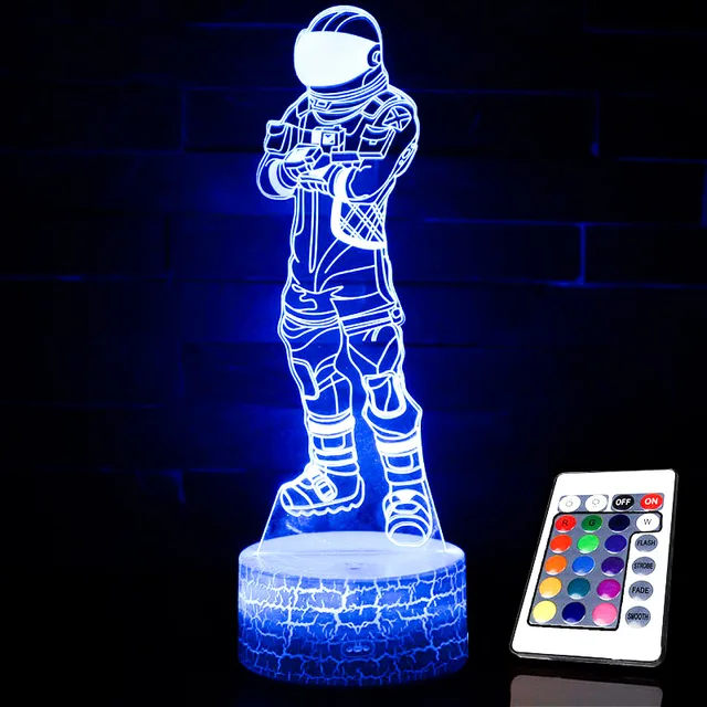 action figures fortnight nightlight sleep light projection lamp fort night battle royale accessories children toys gifts - fortnite night battle royale