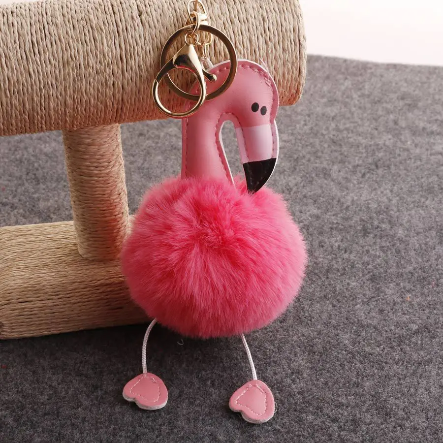 Мультяшный брелок в виде фламинго креативный милый брелок розовый Brid Милая плюшевые игрушки Kawaii брелок подарок на день рождения для девочек и женщин