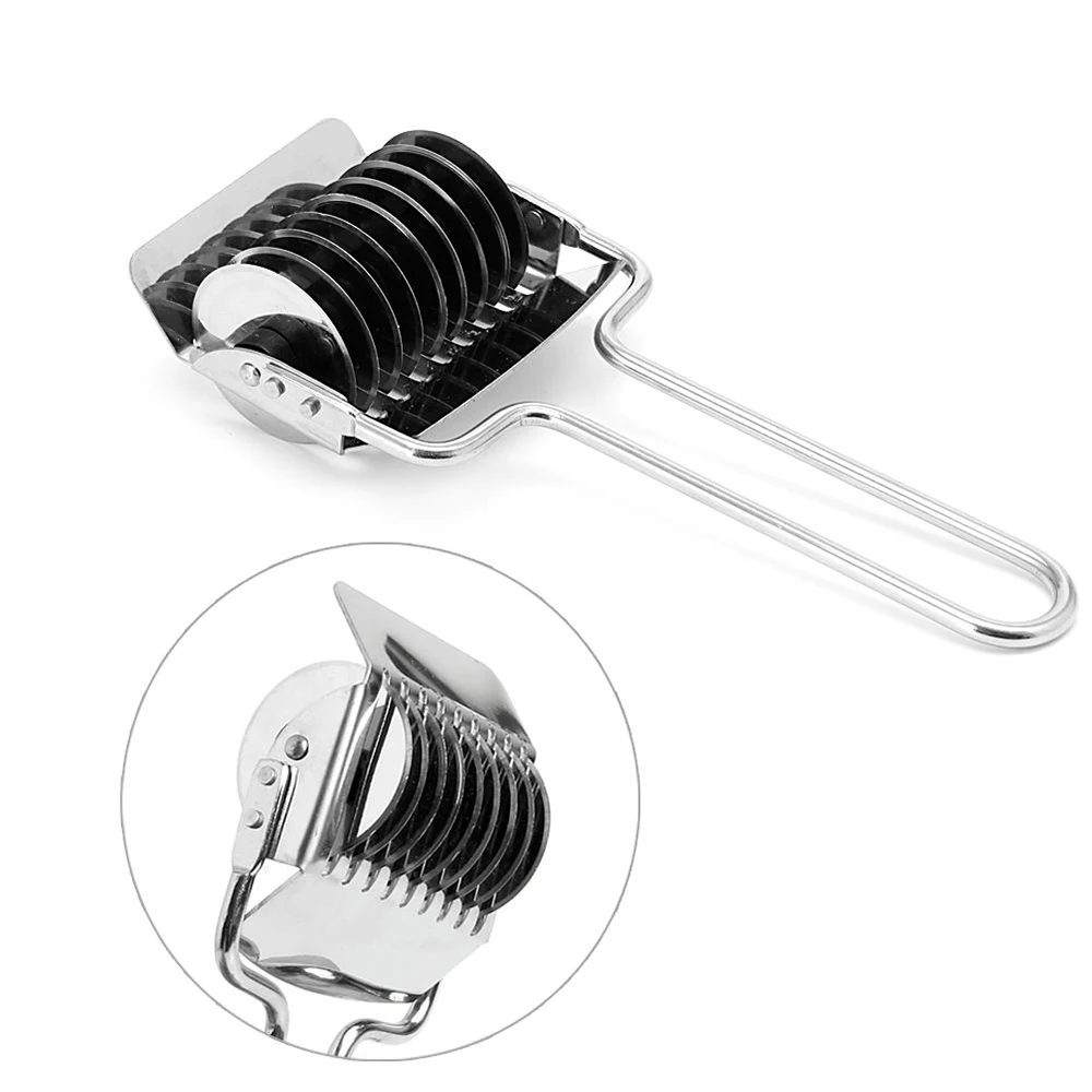 

KANNERT 1pcs Noodle Cutter Lattice Roller Cutter Stainless Steel Pasta Spaghetti Maker Machines & Attachments Cooking Tools