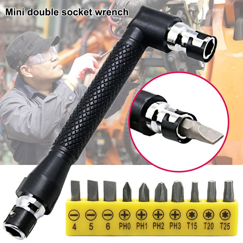 

Mini Double-ended Socket Wrench 10 Pcs Batches Screwdriver Head Post Handle HVR88