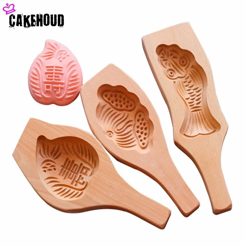 

CAKEHOUD Wood Snowy Moon Cake Pastry Mandoo Clip Mold Pumpkin Green Bean Cake Food Wool Bake Shops Mould Large Shipping Models
