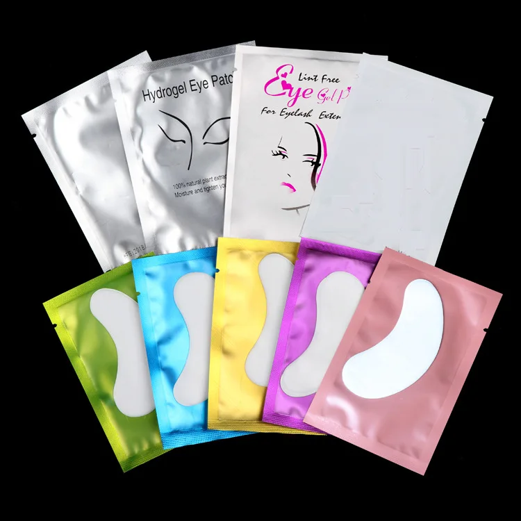 

50pairs/pack New Paper Patches Eyelash Under Eye Pads Lash Eyelash Extension Paper Patches Eye Tips Sticker Wraps False Eyelash