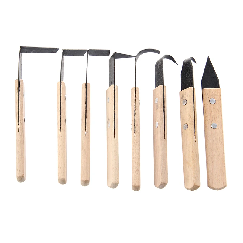 

8Pcs Pottery Clay Sculpture Modeling Tools Set--Wood and Metal