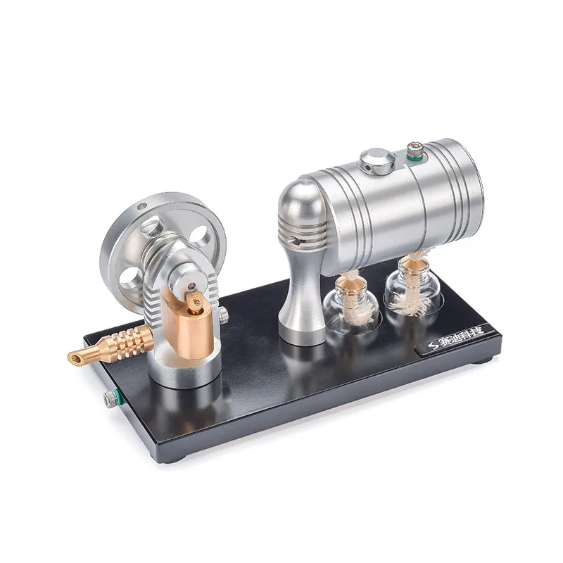 mini Steam engine model Retro stirling steam with heating boiler alcohol lamp | Канцтовары для офиса и дома