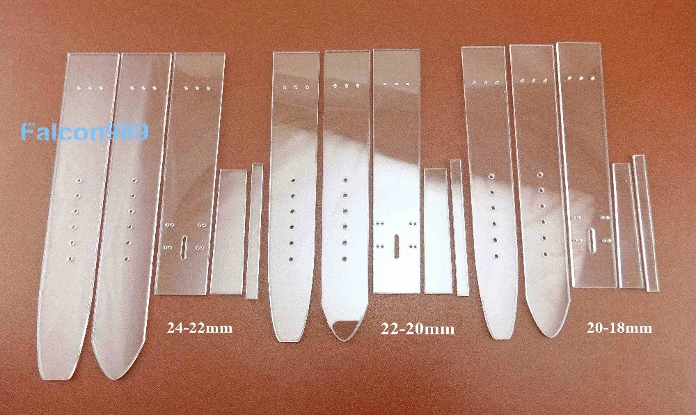 3 комплекта кожаное рукоделие; акрил ремешок для часов Ремешок трафареты инструмент 18-24 мм 3 размера швейная резьба штемпелюя нож резак