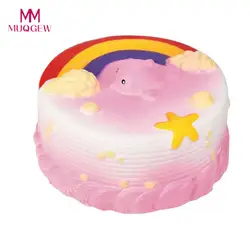 11 см мягкий морской торт крем Squeeze Toy мягкими замедлить рост декомпрессии Squeeze мягкими игрушками лед торт на день рождения Рождественский