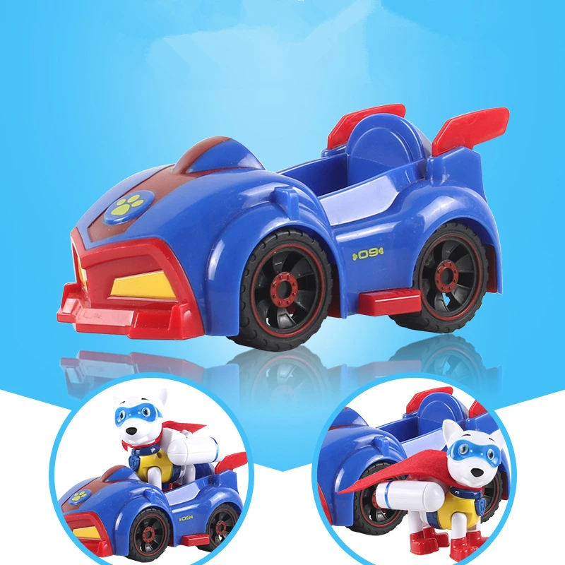 

Paw Patrol Dog toys Tracker Puppy Sound Effect Robot Patrol Car Patrulla Canina Action Anime Figure Model Toys Of Children Gift