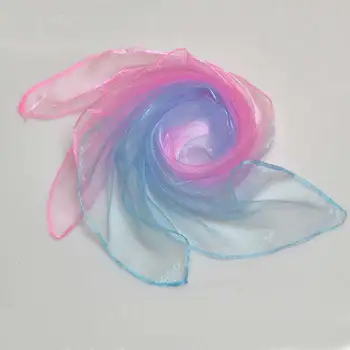 

60*60cm Hair Tie Satin Scarf Soft Gradient color headband muslim Bandana Accessories islamic dubai UAE arabic hijab VKHJ1007