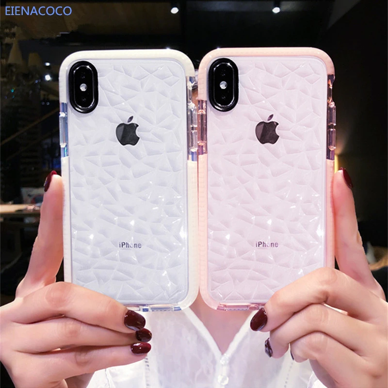 

Dual Layers Super Shockproof Clear Silicon Case For iPhone 7 8 6 6S Plus X XS MAX XR 5S SE Thicken Double Colors Soft TPU Cover