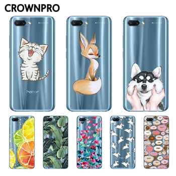 

TPU Case For Huawei Honor 10 Case Cover Silicone Transparent Colored Patterns Funda Case For Coque Huawei Honor 10 Phone Cover