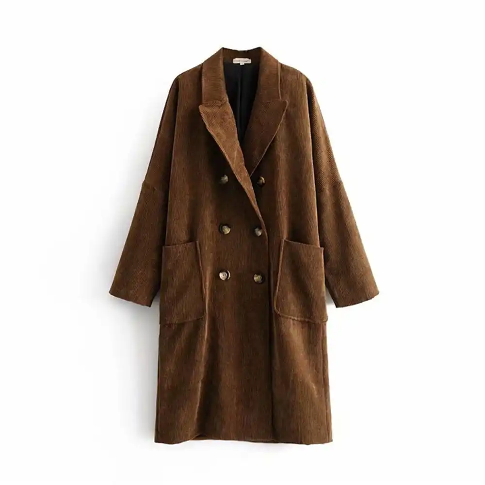 long corduroy coat