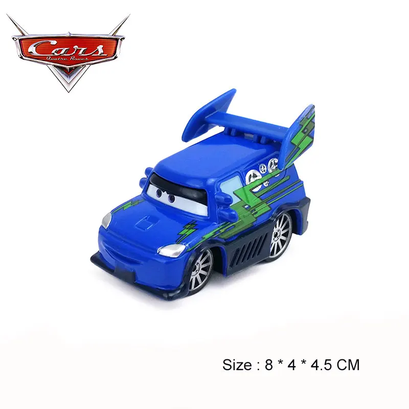 Disney Pixar Cars 2 Toy Alloy Model Car Badger Flame Slugs Blue DJ Wenge Bad Guys Four Group 1:55 Metal Toys Vehicles Kids Gifts 13