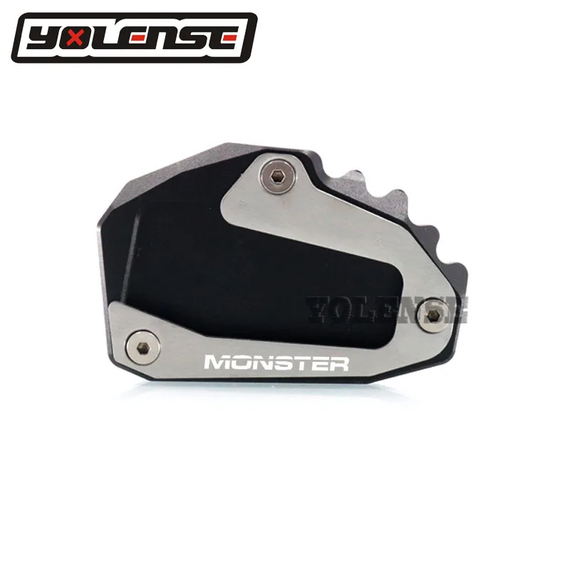 Для поездок на мотоцикле Ducati Monster 696 795 797 821 1200 1200S Мотоцикл с ЧПУ подставки стопы боковая стойка расширения колодки Поддержка пластина увеличительный стенд