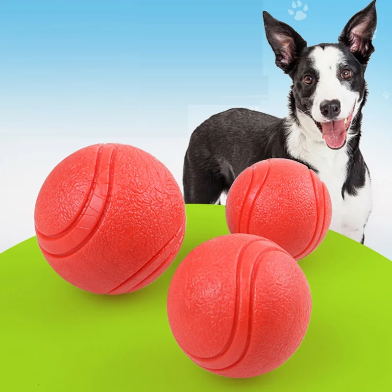 Pet Dog Toy Soft Rubber Ball Bite resistant Dogs Toys Puppy Funny Chew