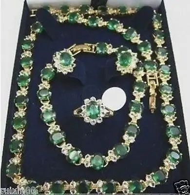 

Hot sale Emerald Necklace Bracelet Earring Ring