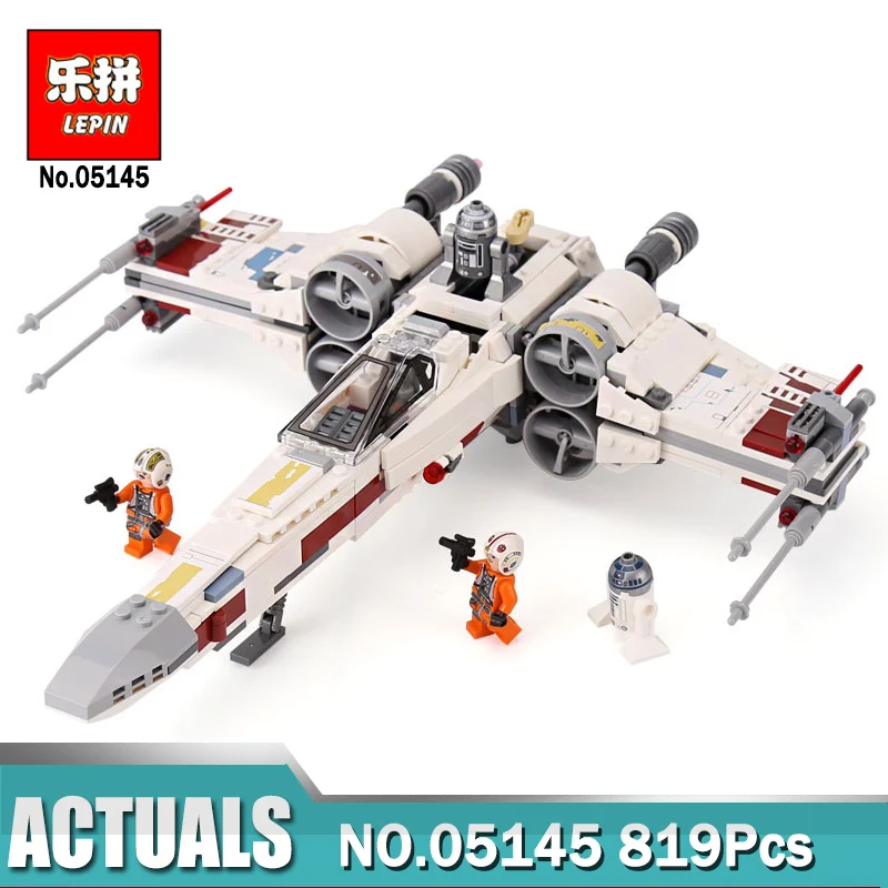 

Star The Wars X-Wing Starfighter 05145 Compatible Legoing 75218 Assembled DIY Building Block Gifts for Kids